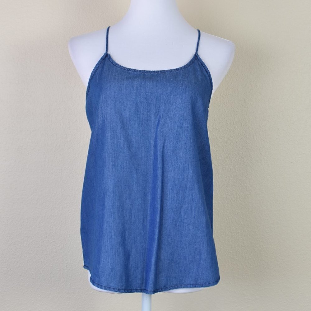 Stitch Fix Your Story Klare Chambray Tank Top NEW XS - Picture 3 of 8
